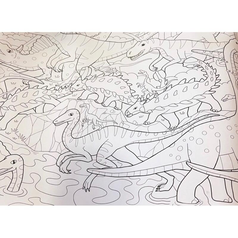 [ IKEA絕版品］📢 IKEA 代購 太空畫紙捲  圖畫紙 畫畫本 塗鴉著色紙 海洋 恐龍畫紙-細節圖4