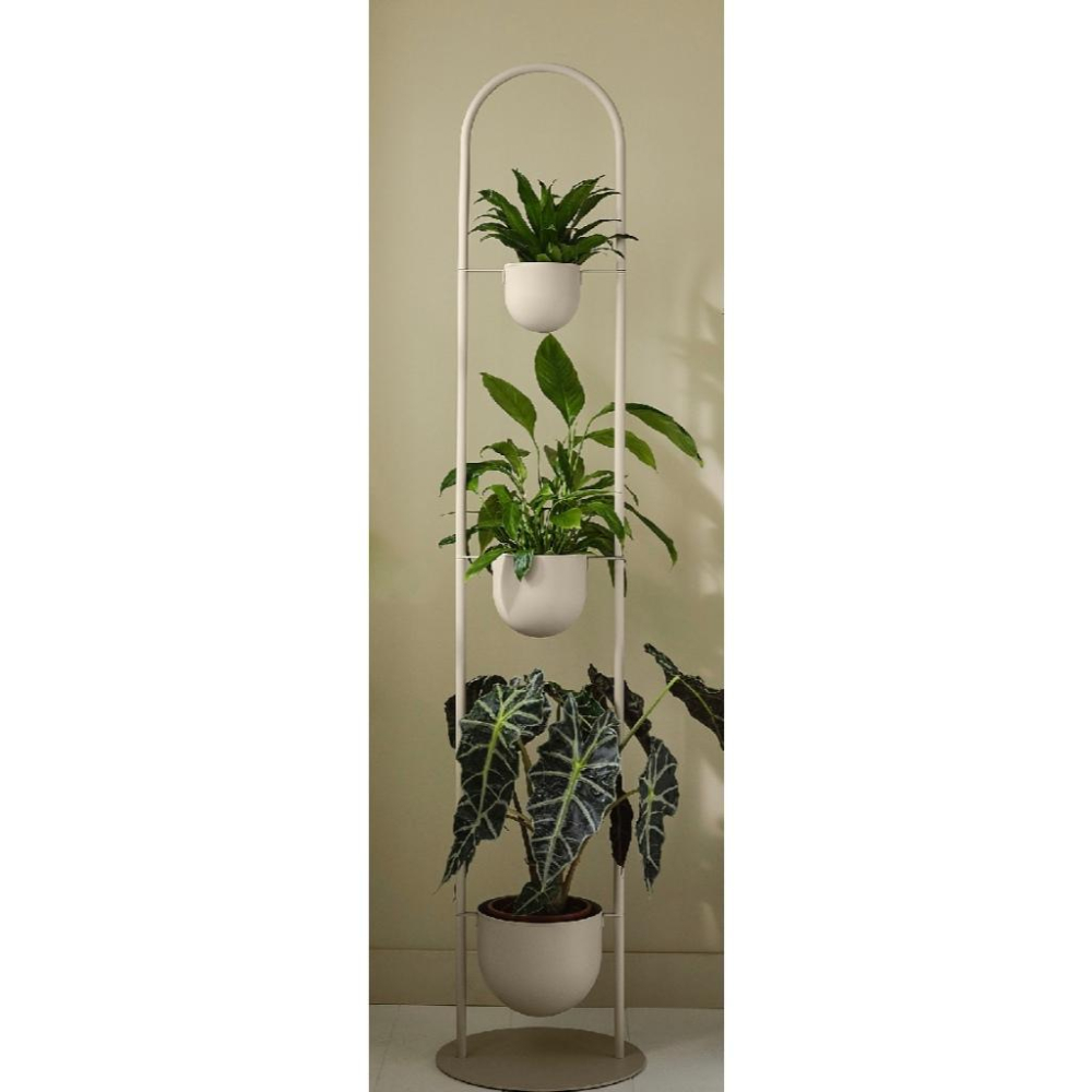 IKEA絕版品 IKEA 代購KSJUS 盆栽架 三層花盆架 可改順序 室內戶外花架 陽台花架 小空間用 直立花盆架-細節圖3