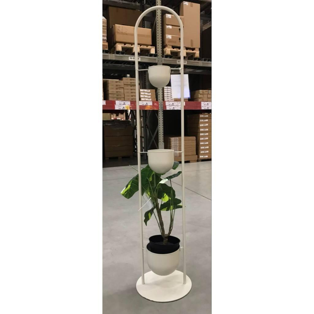IKEA絕版品 IKEA 代購KSJUS 盆栽架 三層花盆架 可改順序 室內戶外花架 陽台花架 小空間用 直立花盆架-細節圖4