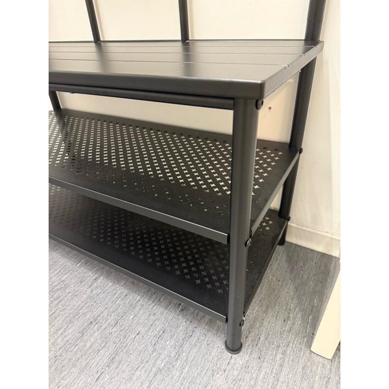 IKEA絕版品 比新款厚實 IKEA 代購 PINNIG 收納鞋凳附衣帽架 三層衣架 玄關 工業風衣帽架 衣帽架-細節圖4
