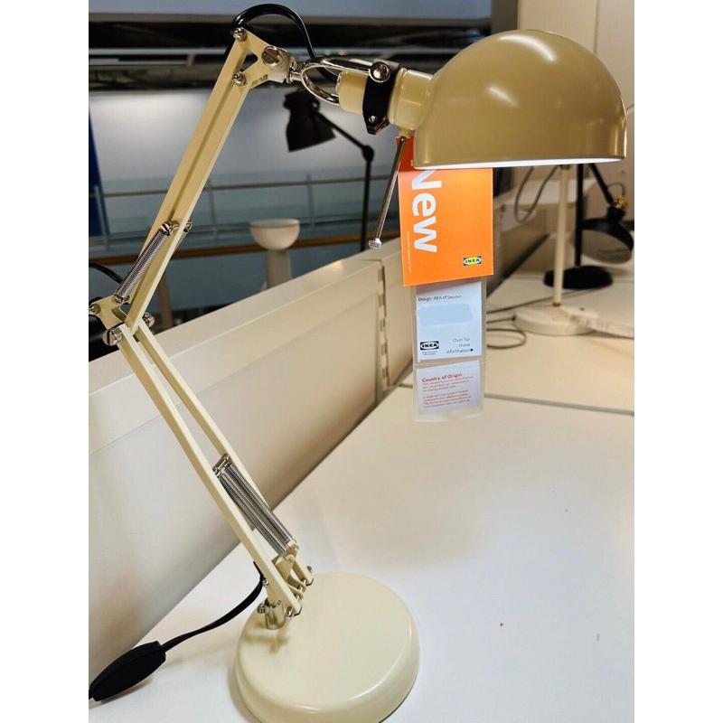 [ IKEA絕版品 ] 📢 IKEA 正品 代購 鍍鎳工作燈 FORSA LED 檯燈 桌燈 桌燈 閱讀燈 工作燈-細節圖2