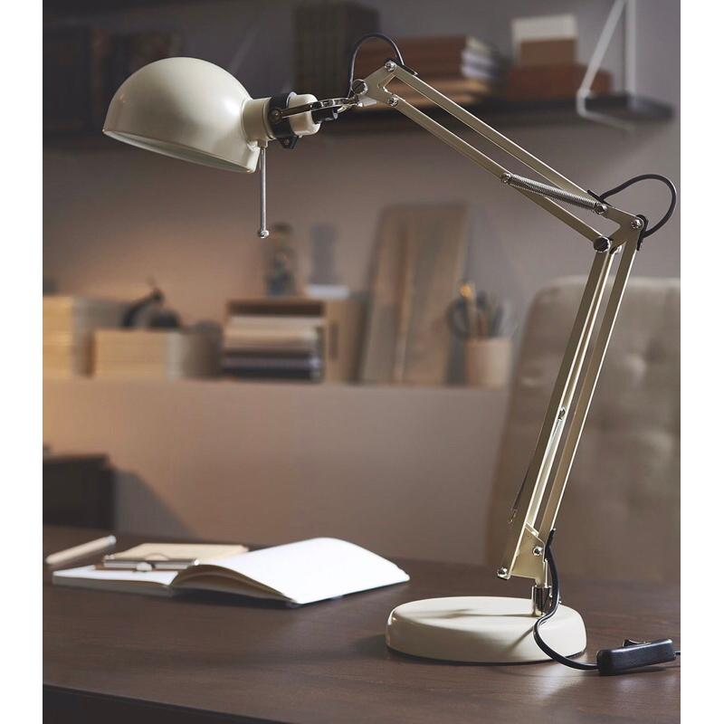 [ IKEA絕版品 ] 📢 IKEA 正品 代購 鍍鎳工作燈 FORSA LED 檯燈 桌燈 桌燈 閱讀燈 工作燈-細節圖4