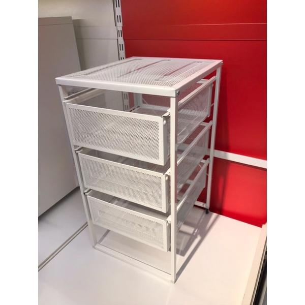IKEA 代購 IKEA LENNART 抽屜櫃 IKEA 白色抽屜櫃 三抽櫃附輪架 收納櫃 文具櫃 櫃子-細節圖2