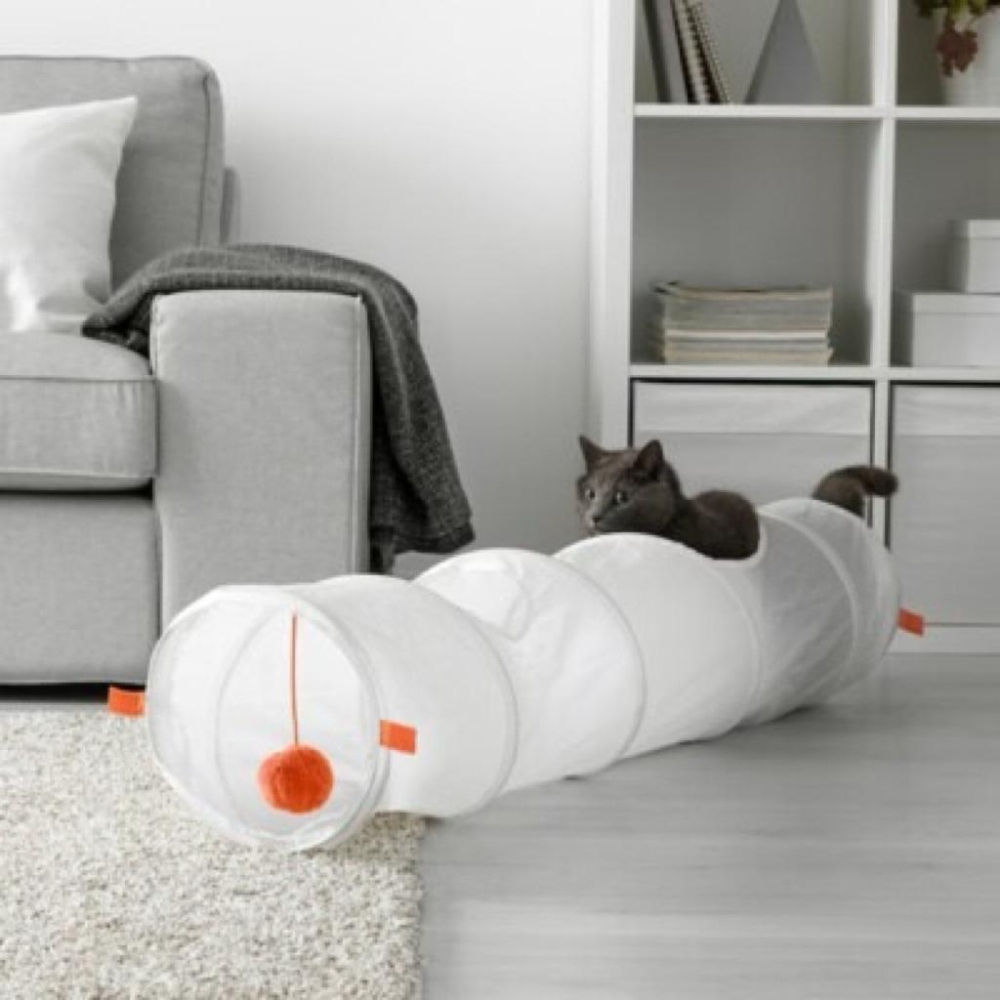 IKEA代購 📢  UTSÅDD 貓隧道 貓抓墊 UTSADD 躲貓貓遊戲 毛小孩玩具 寵物玩具隧道 狗玩具 貓抓板-細節圖2