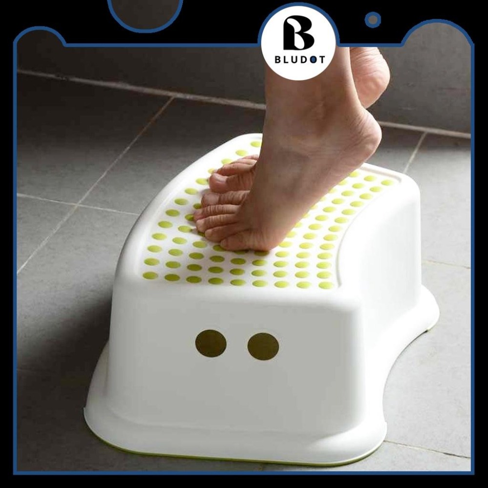 IKEA代購 FÖRSIKTIG 兒童安全腳凳 FORSIKTIG 白色/綠色 白色/藍色 椅凳 浴室 腳凳-細節圖2