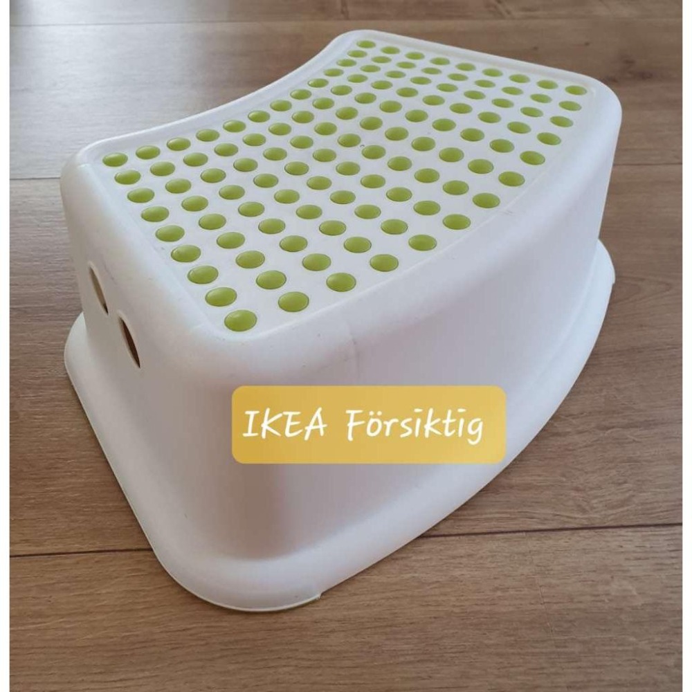 IKEA代購 FÖRSIKTIG 兒童安全腳凳 FORSIKTIG 白色/綠色 白色/藍色 椅凳 浴室 腳凳-細節圖5