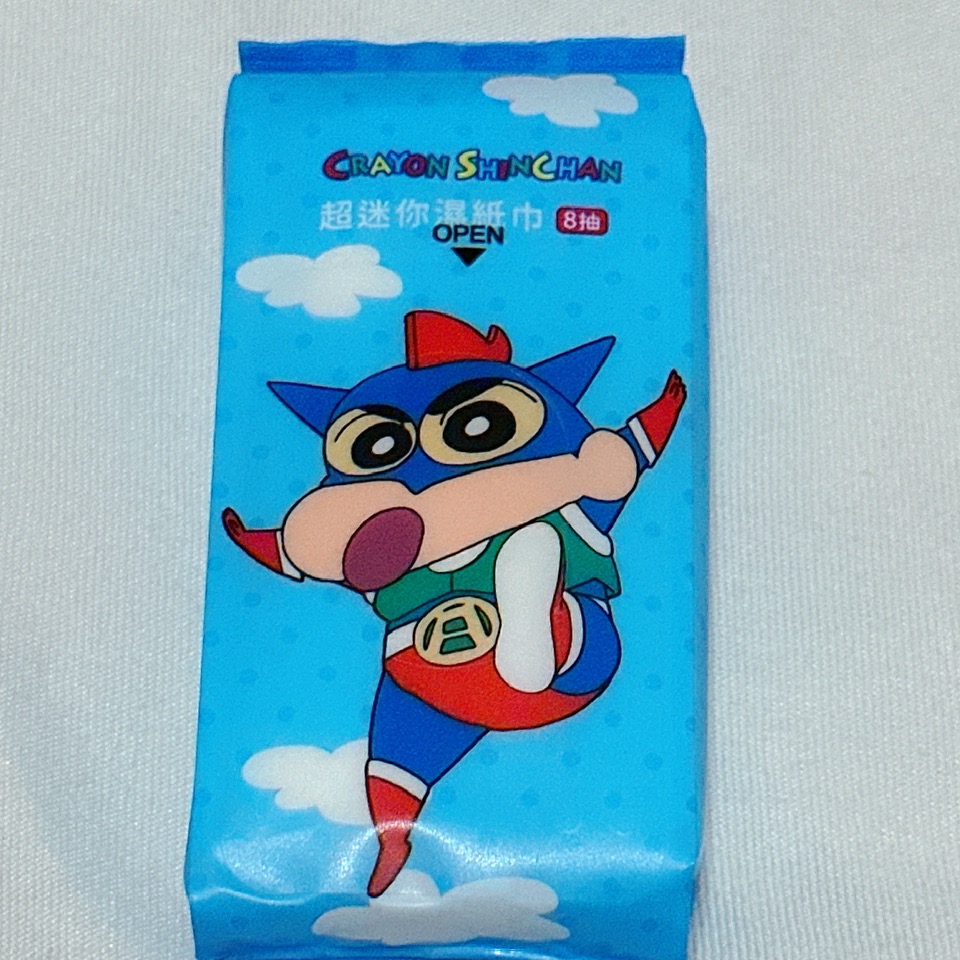 蠟筆小新-濕紙巾8抽/隨身包/方便/清潔/小包裝-細節圖4