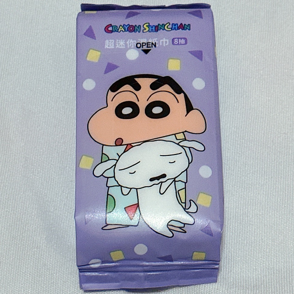 蠟筆小新-濕紙巾8抽/隨身包/方便/清潔/小包裝-細節圖5