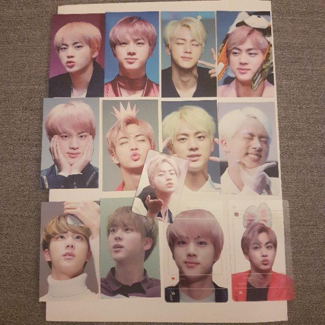 BTS 防彈少年團 JIN 金碩珍 10秒韓站  2016生日集資 厚寫真 PB 海報 小卡 透扇-細節圖4