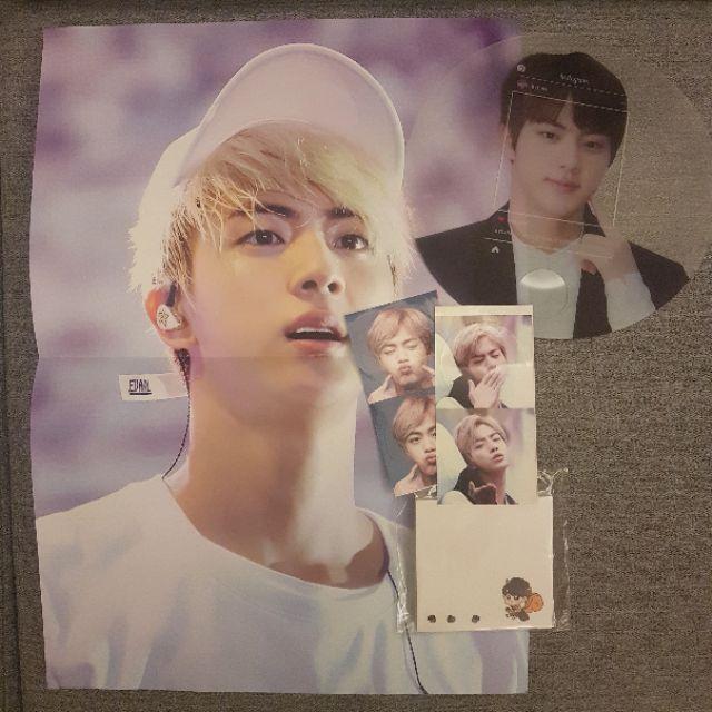 BTS 防彈少年團 JIN 金碩珍 10秒韓站  2016生日集資 厚寫真 PB 海報 小卡 透扇-細節圖6