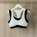 『桑芙兒』歐美 假兩件 休閒 撞色 BAR 背心 運動 內衣 瑜珈  (4色) S/M/L-規格圖9