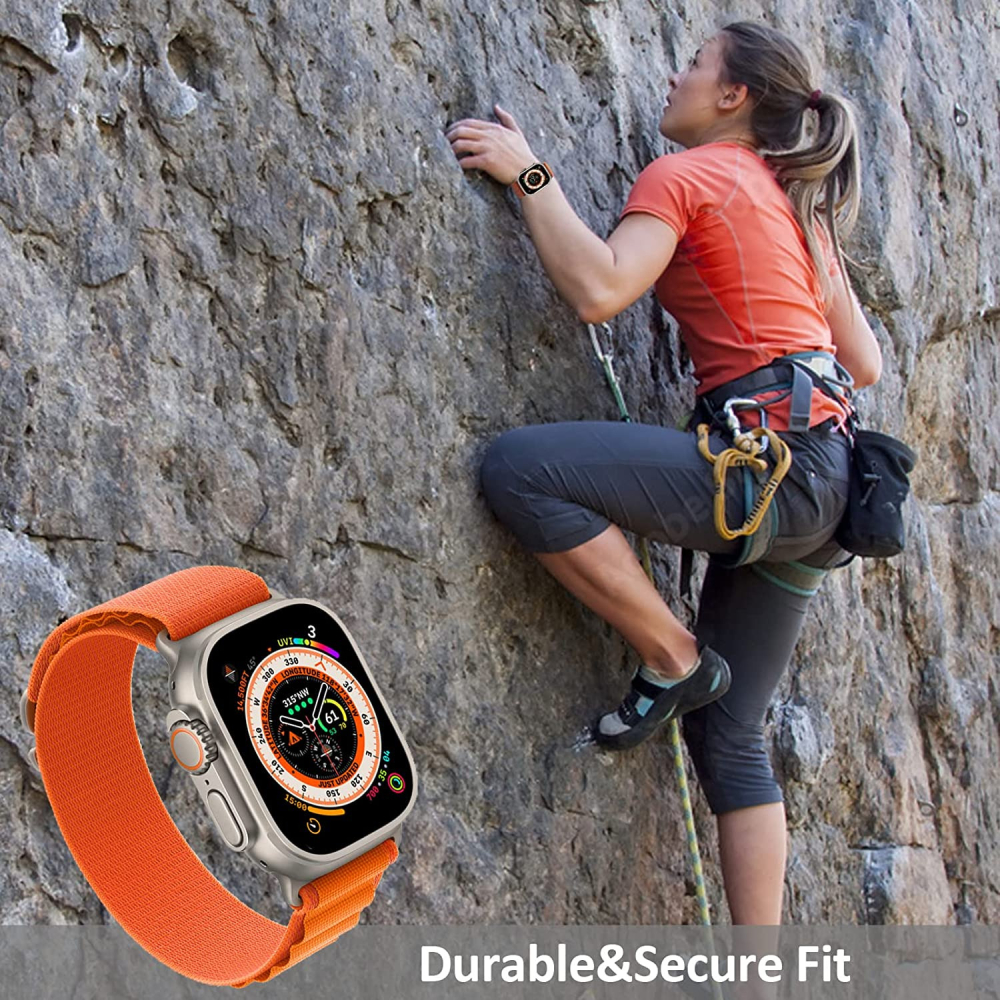W3C現貨 Apple Watch Ultra 2 s9 高山 尼龍 錶帶 錶環 蘋果 手錶 se s8 7 49 45-細節圖10