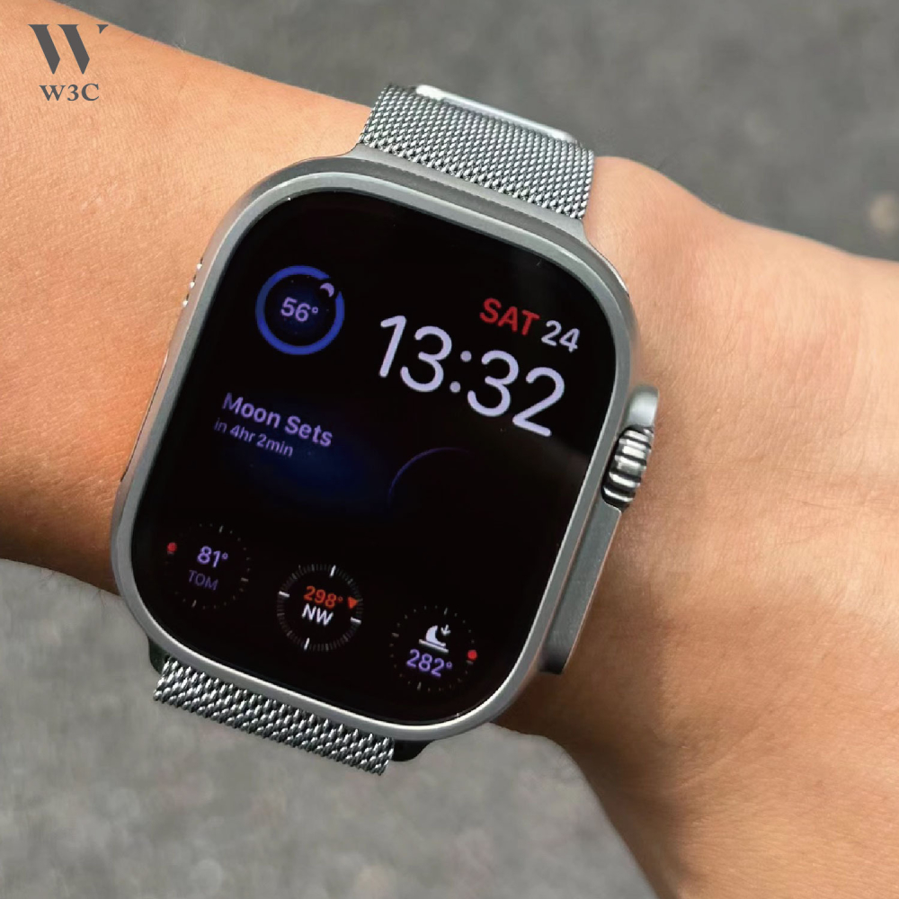 W3C現貨Apple Watch s9 Ultra 2 米蘭 金屬 錶帶 蘋果 手錶 se s8 7 45 41 44-細節圖6