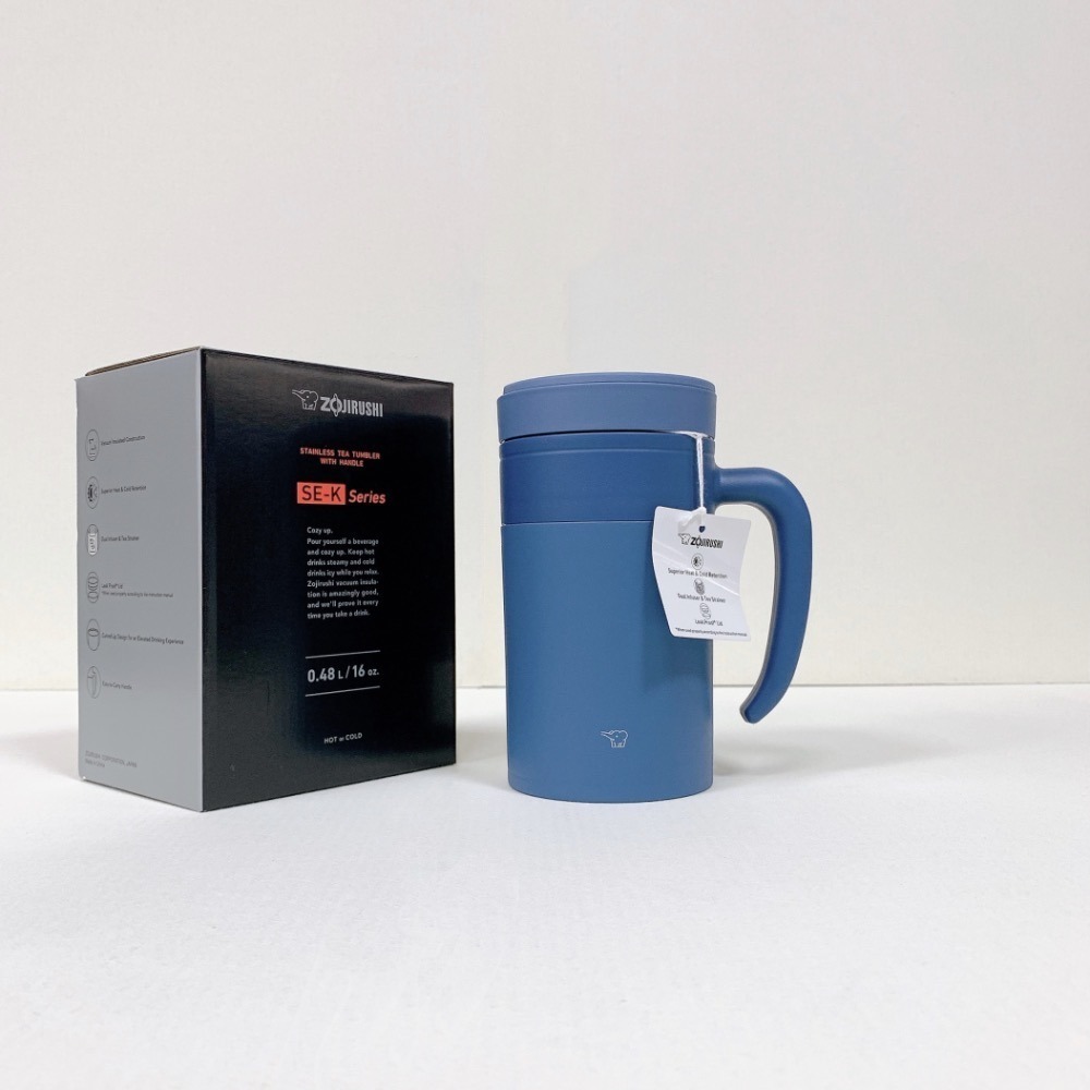 【象印】有開發票 公司貨 不銹鋼真空馬克杯/不銹鋼辦公杯480ml 附濾網 SE-KAE48-細節圖8