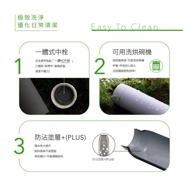 【象印】洗碗機可用 一體式中栓旋蓋不銹鋼保溫杯250ml/350ml SM-MS25/SM-MS35-細節圖2