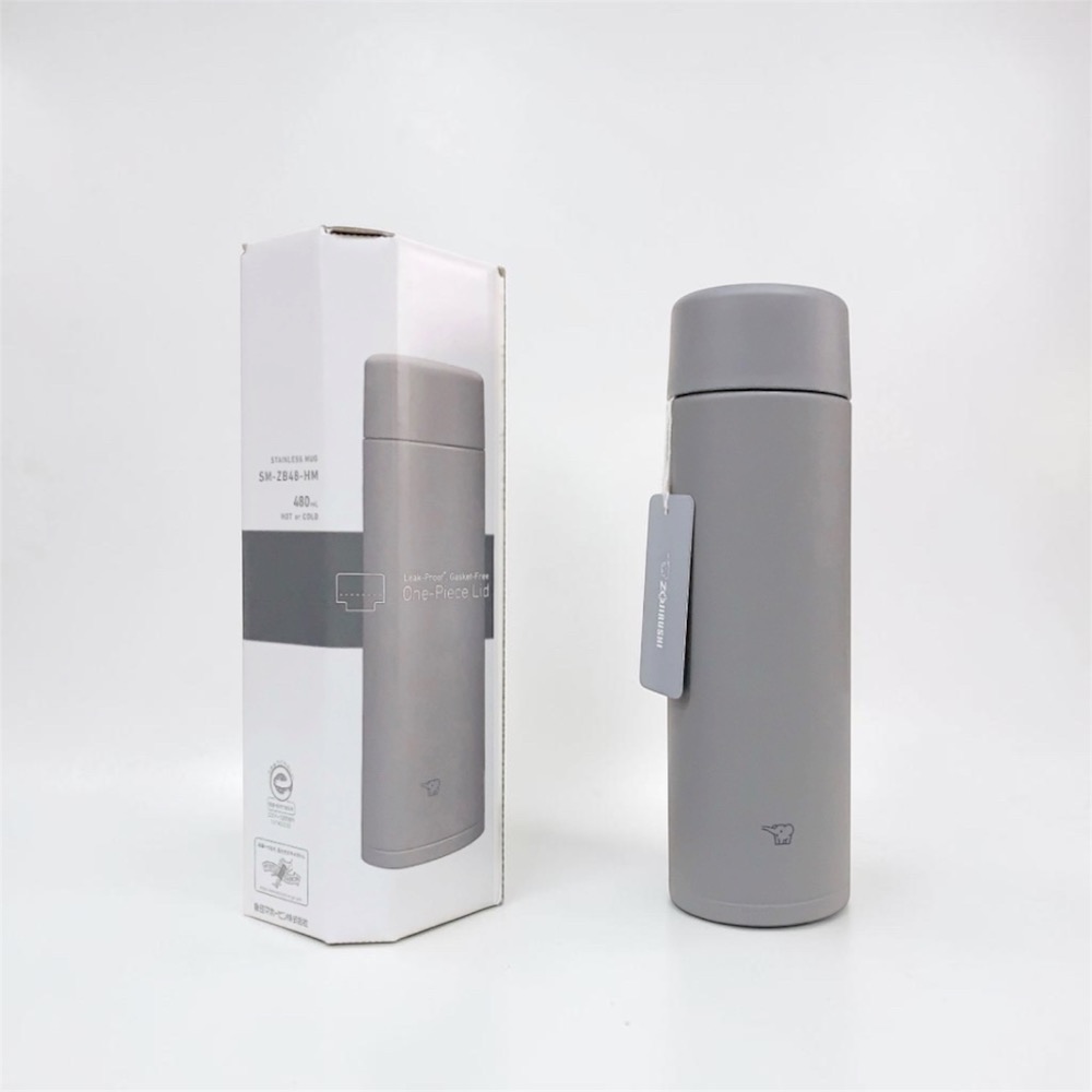 【象印】公司貨 一體化上蓋 旋蓋型不銹鋼保溫保冷杯480ml  SM-ZB48-細節圖2