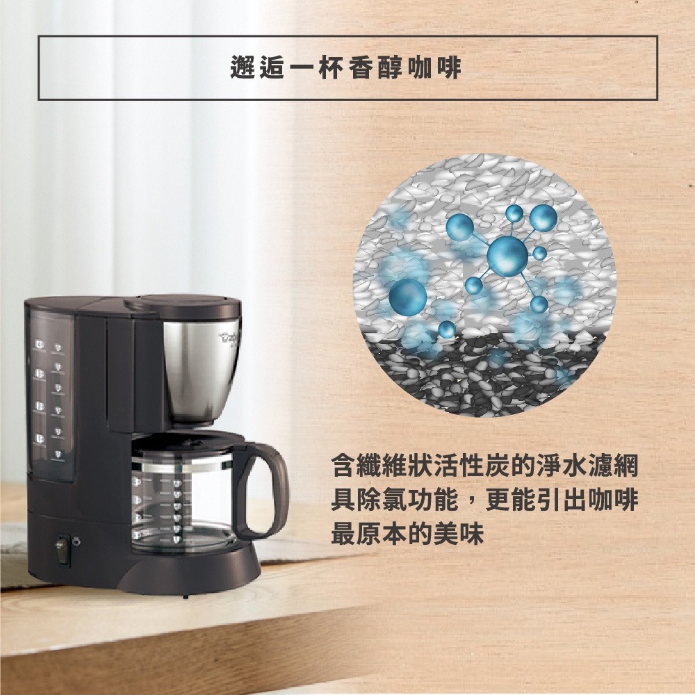 【象印ZOJIRUSHI 】公司貨 美式/滴漏式咖啡機6人份 EC-AJF60 雙重加熱-細節圖4