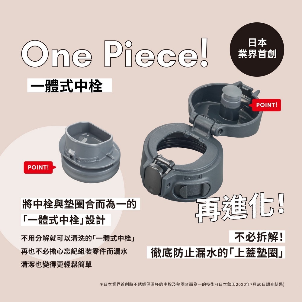 【象印】有開發票 公司貨 一體式中栓彈蓋式不銹鋼保溫保冷杯600ml SM-VB60-細節圖3