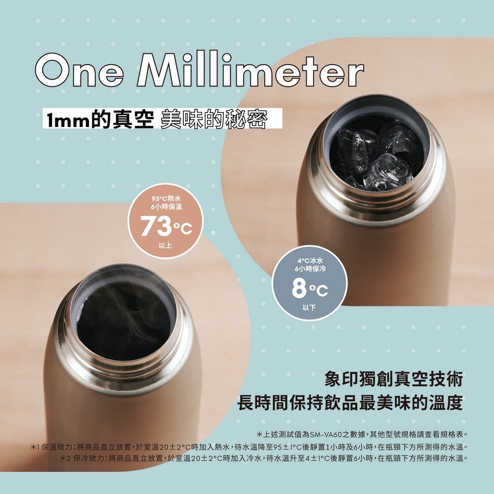 【象印】有開發票 公司貨 一體式中栓彈蓋式不銹鋼保溫保冷杯600ml SM-VB60-細節圖4