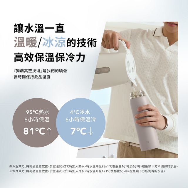 【ZOJIRUSHI象印】800ml 1000ml可洗碗機 無塗層大容量吊環保溫杯SU-DA80 SU-DA100-細節圖3