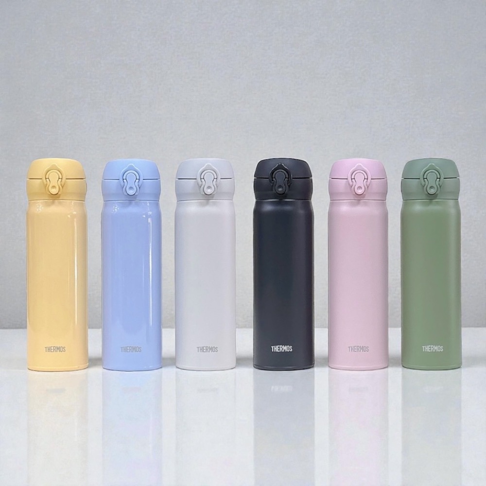 【THERMOS膳魔師】【贈杯底套】350ml 500ml輕量彈蓋不銹鋼保冷保溫瓶JNL-356 JNL-506-細節圖2