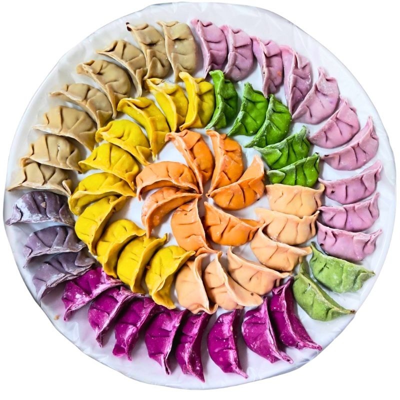 宏鉅高麗菜豬肉彩色水餃（合格台灣豬肉20入一盒)手工水餃 寶寶水餃-細節圖3