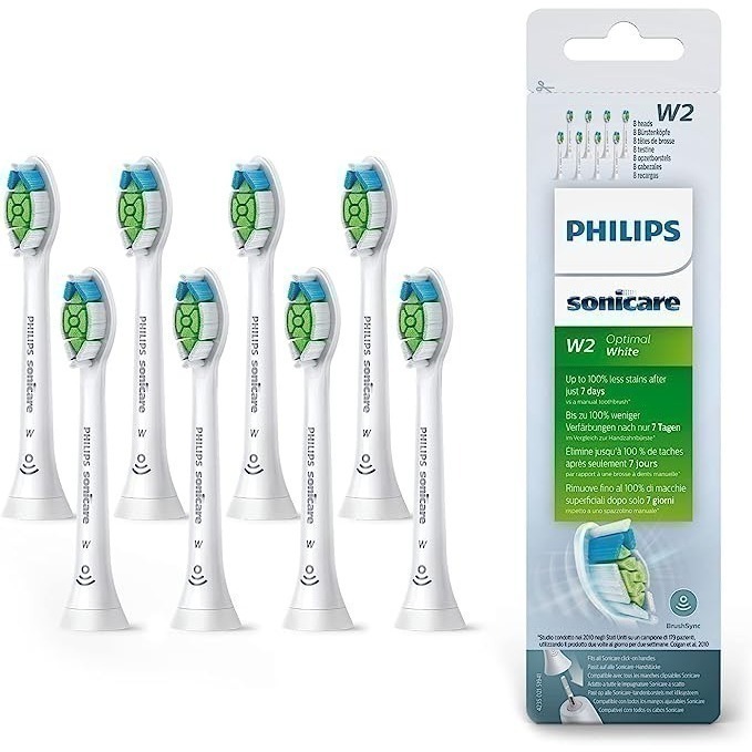 現貨 原廠正品Philips 飛利浦 刷頭 HX6063 6064 6068 鑽石美白刷頭 (W2)-細節圖6