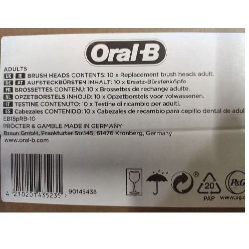 現貨 原廠正品歐樂B Oral-B EB18 3D亮白刷頭-細節圖4