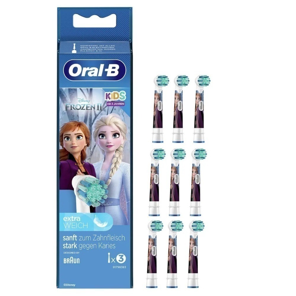 現貨 原廠正品歐樂B Oral-B EB10 冰雪奇緣新版 兒童電動牙刷刷頭-細節圖6