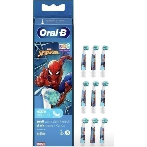 現貨 原廠正品歐樂B Oral-B EB10 蜘蛛人 兒童電動牙刷刷頭-細節圖7