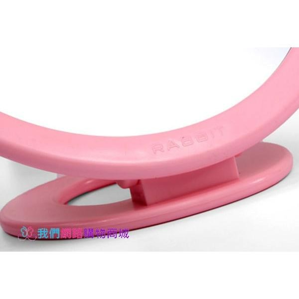 兔耳造型可折疊化妝鏡【恆樂居家】 折疊鏡 化妝鏡 隨身鏡 桌鏡 立鏡 鏡子-細節圖3