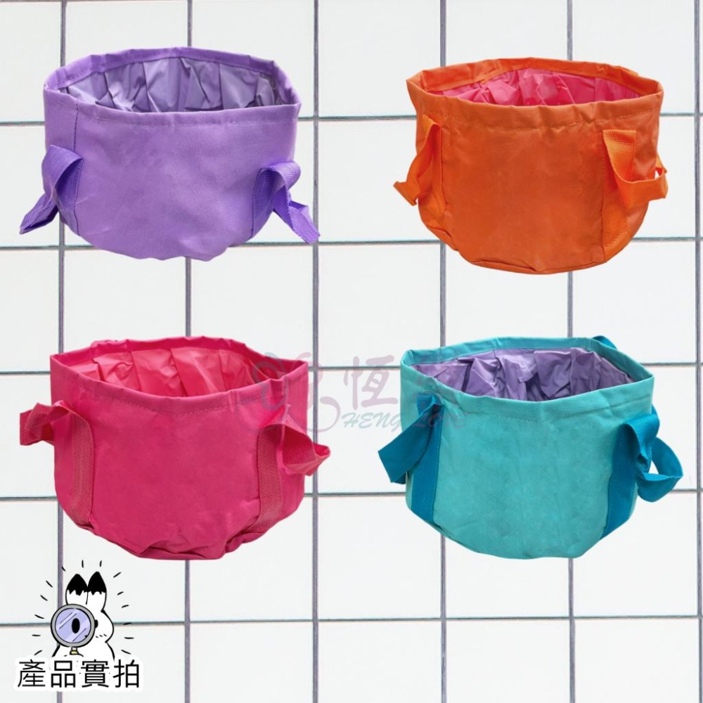 旅行洗漱筒 便攜式折疊水桶【恆樂居家】 旅行包 圓筒包 洗漱包 泡腳桶『洗漱筒』-細節圖5