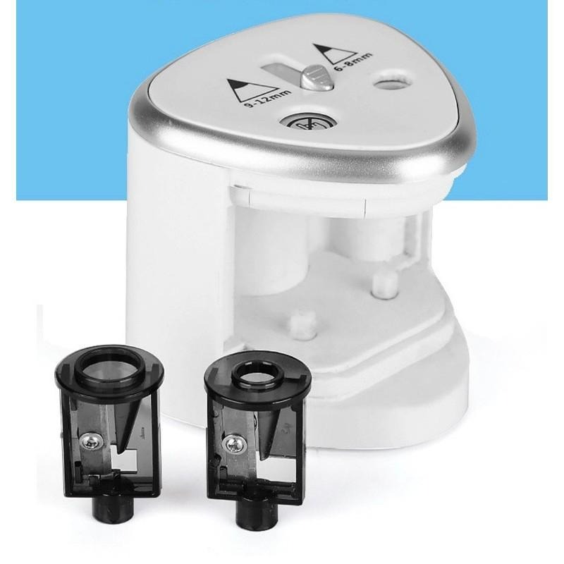 電動雙孔 削鉛筆機【恆樂居家】大小通吃削鉛筆機  自動削鉛筆機 電動削筆機 電動削鉛筆機 三角筆 粗細筆皆可 削鉛筆-細節圖6