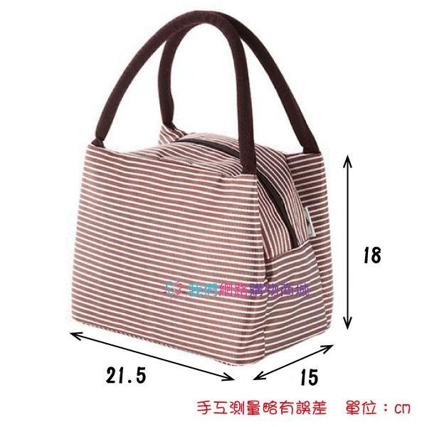 天瓶工坊-條紋保冷保溫袋【恆樂居家】 保溫袋 時尚輕巧 鎖住新鮮 保冷 包包-細節圖4