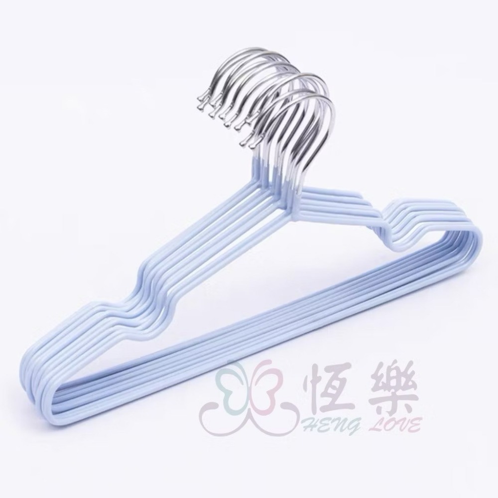 加粗浸塑防滑衣架-41公分/30公分兒童【恆樂居家】 衣架 防滑 衣服 4mm 加厚 居家 浸塑衣架 成人衣架-規格圖7