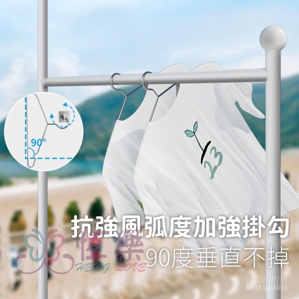高品質 加粗實心不銹鋼衣架【恆樂居家】 45cm 42cm 32cm 兒童衣架 不鏽鋼曬衣架 衣架 白鐵衣架-細節圖6