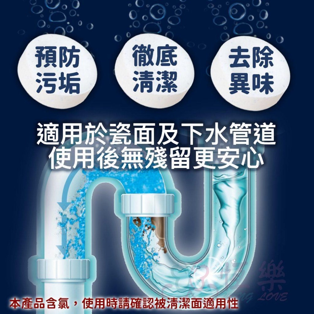 全新升級 排水孔 水槽 馬桶 潔垢錠 漂白錠 單顆裝 20G【恆樂居家】潔垢錠 漂白清潔錠 馬桶潔垢錠 水管清潔錠-細節圖3