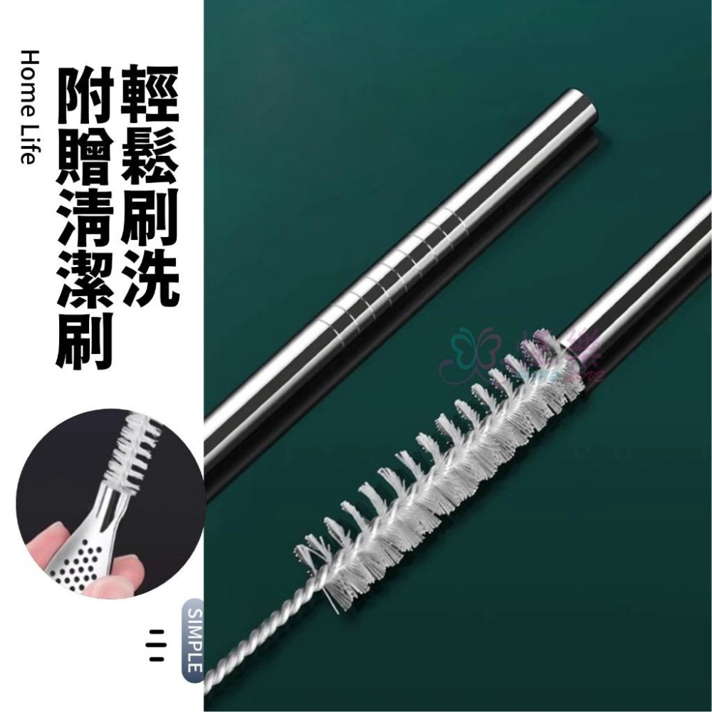 304不鏽鋼吸管勺+吸管刷【恆樂居家】吸管勺 茶勺 湯匙 攪拌勺 扁形吸管勺 茶匙 吸管 不銹鋼吸管 飲料吸管攪拌棒-細節圖4