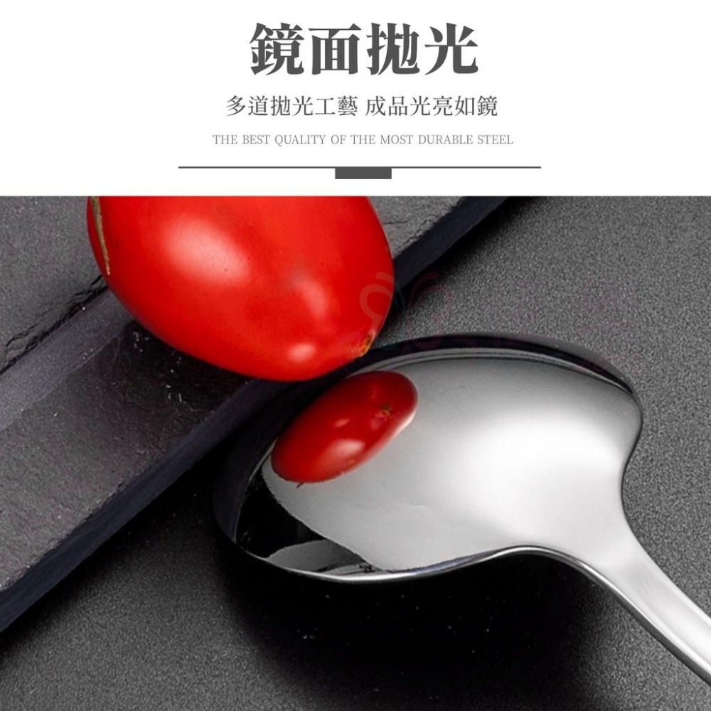 410不鏽鋼西餐尖匙 5+1入組【恆樂居家】尖湯匙 西餐匙 西餐湯匙 餐匙 湯匙 餐具 主餐匙 主餐湯匙 不鏽鋼-細節圖5