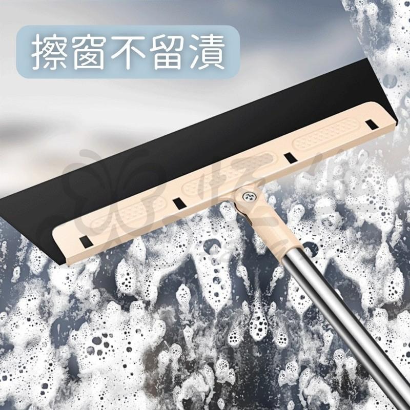 伸縮刮刀掃把【恆樂居家】伸縮掃把 旋轉掃把 魔術掃把 刮水掃把 矽膠掃把 水刮 乾溼兩用 浴室地板 玻璃刮刀-細節圖3