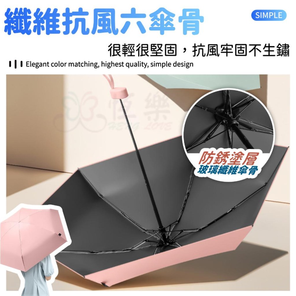 口袋迷你膠囊雨傘 學生雨傘【恆樂居家】迷你雨傘 黑膠遮陽 抗UV 遮陽傘 防曬傘 口袋傘 摺疊傘 折疊傘 雨傘 陽傘-細節圖6