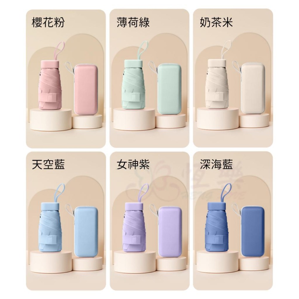 口袋迷你膠囊雨傘 學生雨傘【恆樂居家】迷你雨傘 黑膠遮陽 抗UV 遮陽傘 防曬傘 口袋傘 摺疊傘 折疊傘 雨傘 陽傘-細節圖7