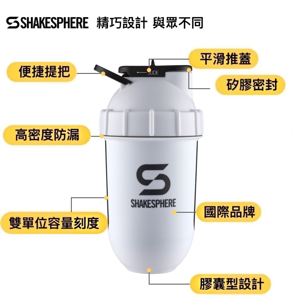 【英國ShakeSphere】視窗款膠囊雪克杯(乳清搖搖杯、健身水壺、高蛋白搖杯)-細節圖3