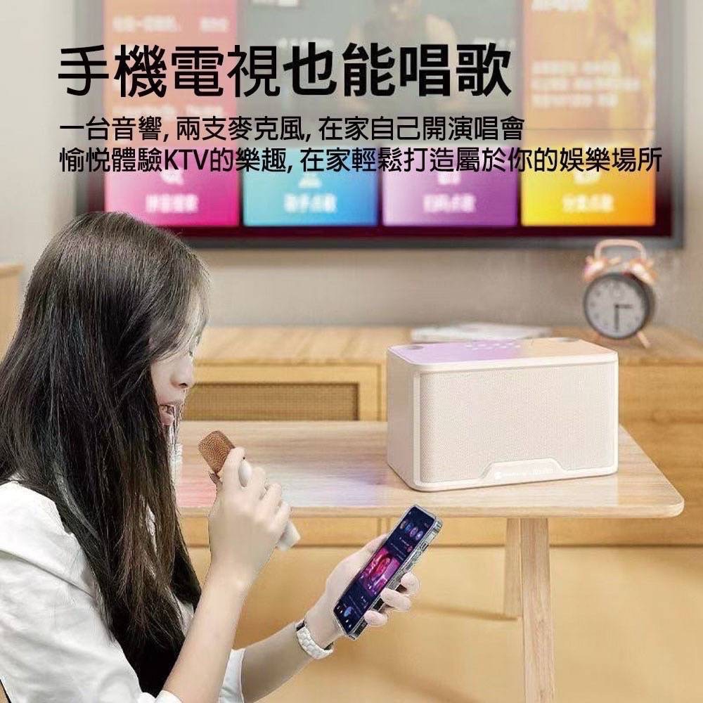 KooPin 雙人對唱行動KTV/藍牙喇叭無線麥克風組(附贈收納提袋)-細節圖3