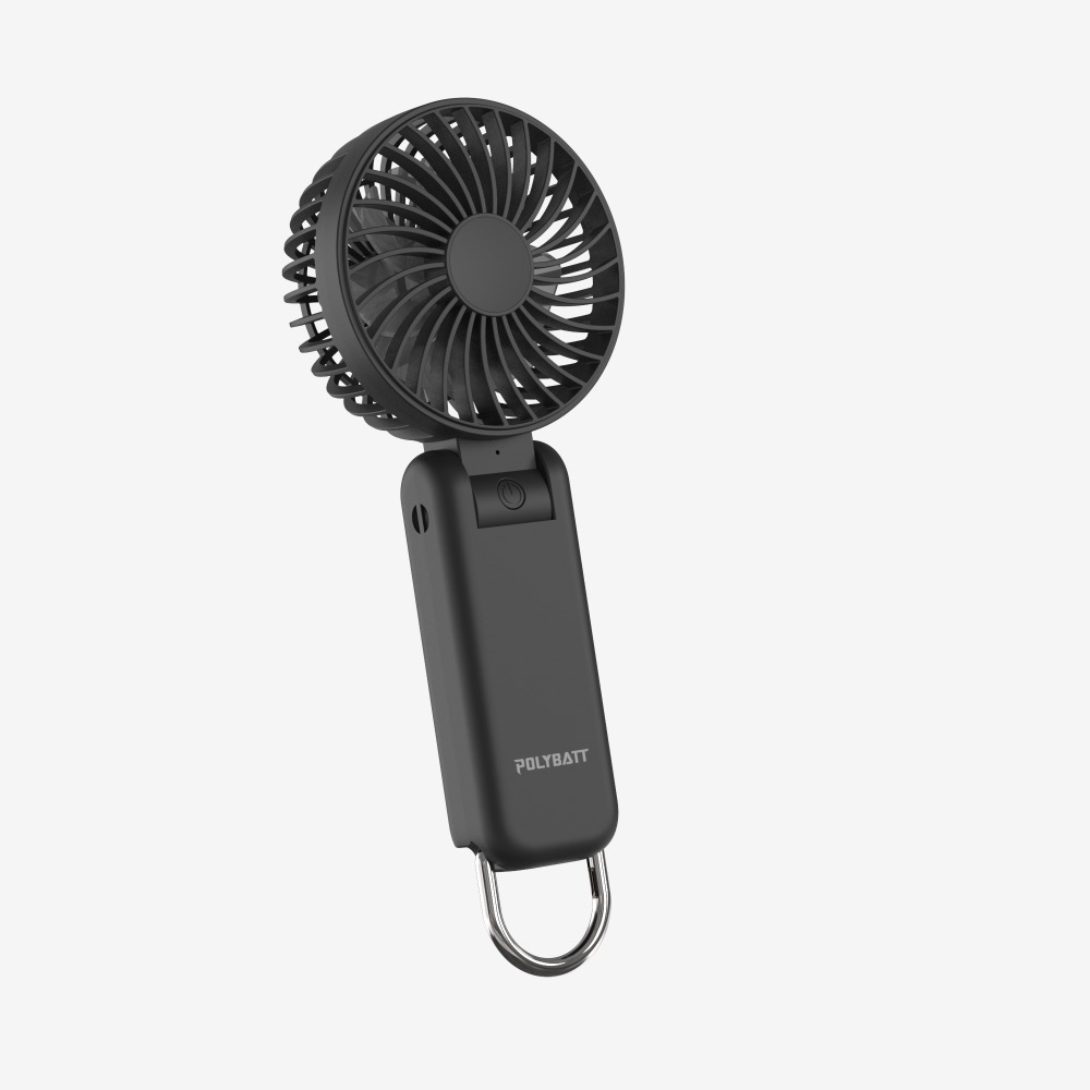 送收納袋 Polybatt 勁涼雙層扇葉 手持風扇 USB充電隨身風扇 Type-C充電 可折疊 風力調節-規格圖8