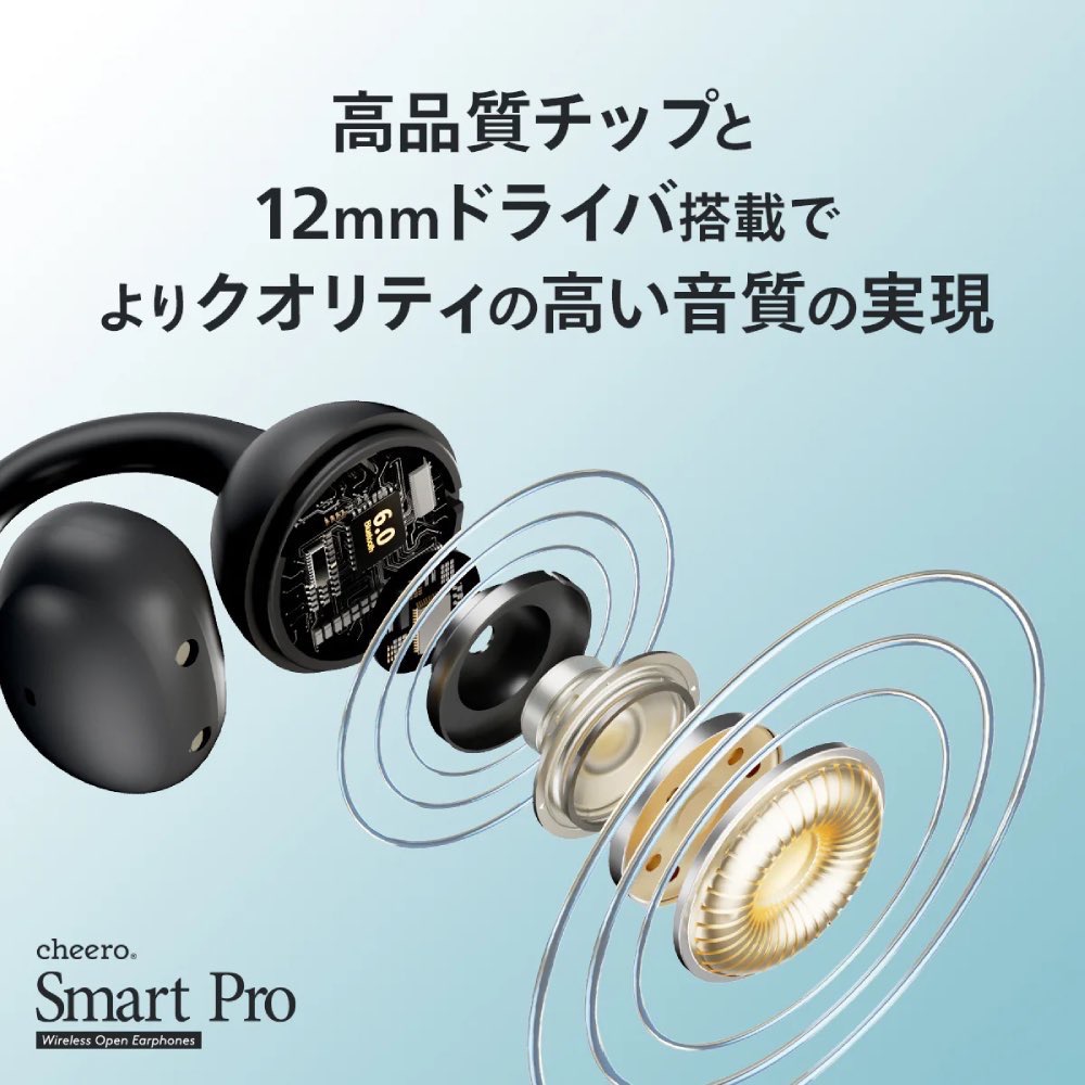 隨貨附贈收納袋 2026cheero Wireless Open Earphones Smart Pro 耳夾式耳機-細節圖4