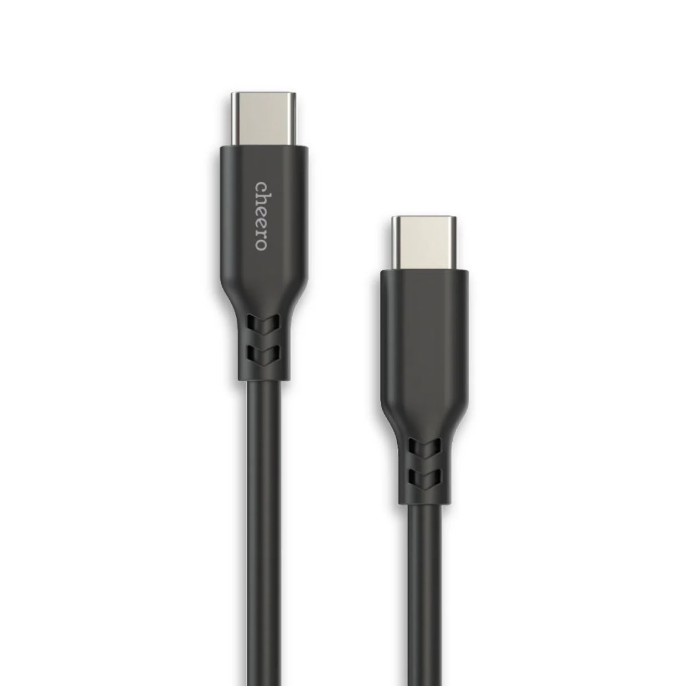 日本熱銷 cheero USB-C to USB-C 60W 超軟矽膠線 快充 不打結 高耐用性 CHE-278-規格圖6