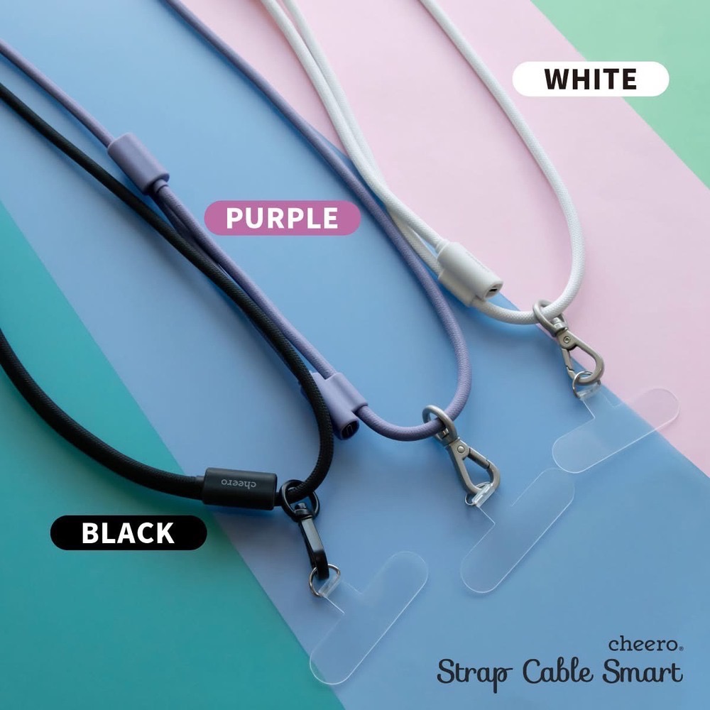 cheero USB-C to USB-C Strap Cable Smart 雙用背帶充電線 是充電線也背帶-細節圖2