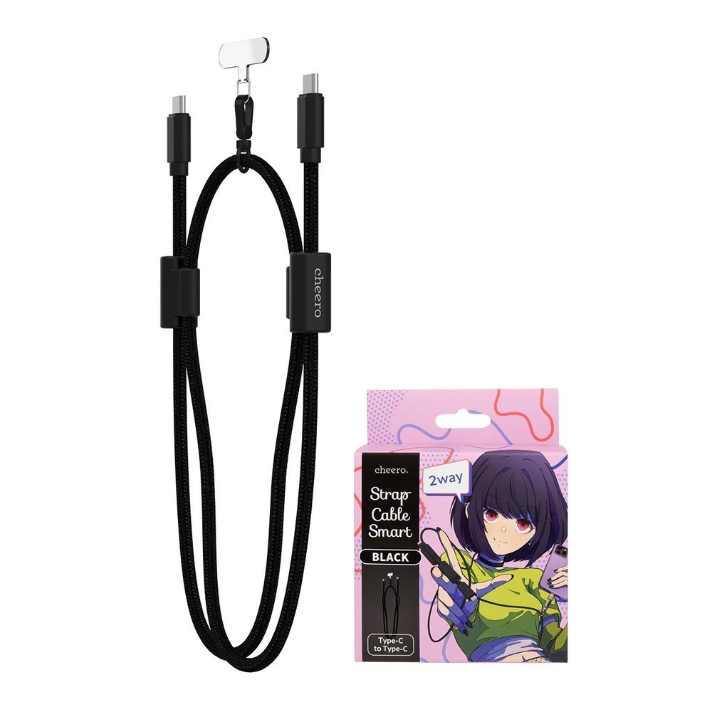 cheero USB-C to USB-C Strap Cable Smart 雙用背帶充電線 是充電線也背帶-細節圖9