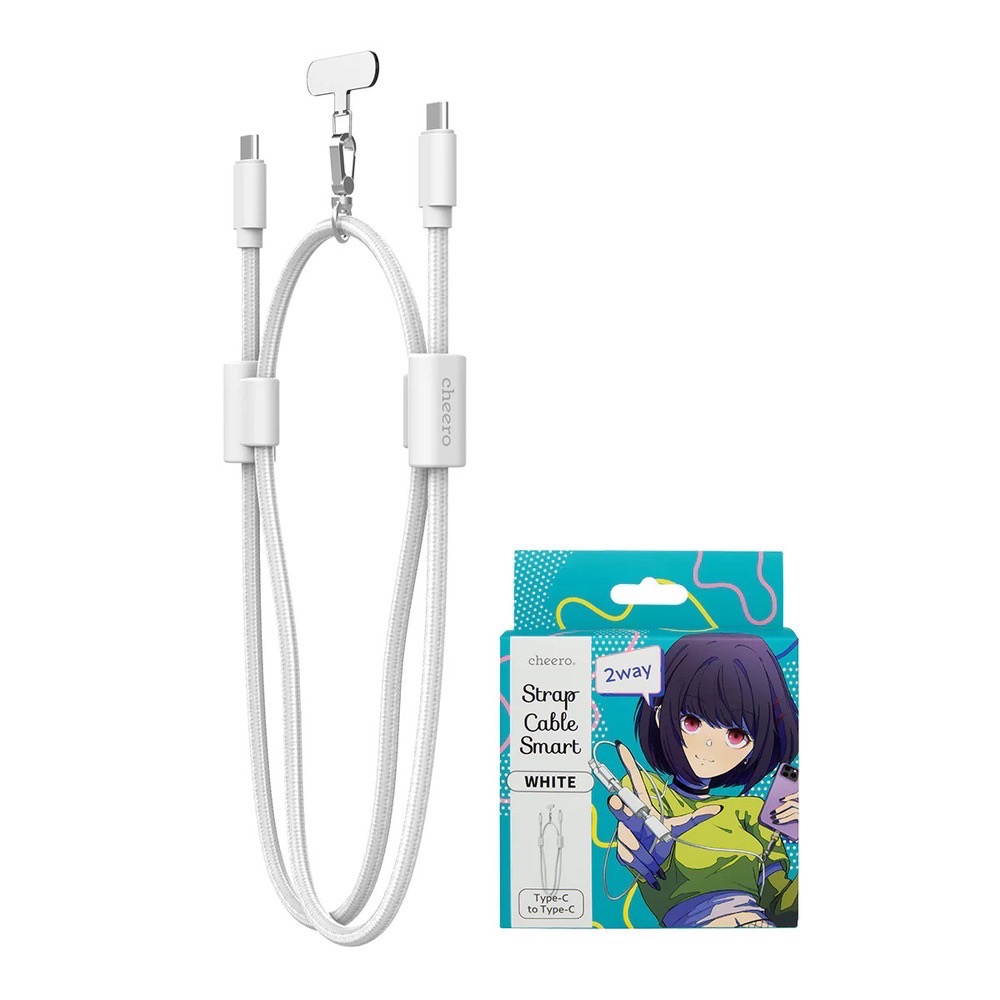 cheero USB-C to USB-C Strap Cable Smart 雙用背帶充電線 是充電線也背帶-規格圖11